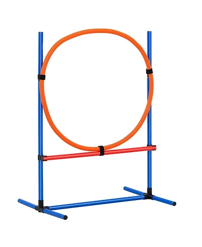 Cozito Dog Agility Training Equipment, Hurdle and Jump Ring Set with Storage Bag