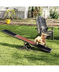 Cozito Wooden Dog Agility Seesaw Outdoor Obstacle Course Toy