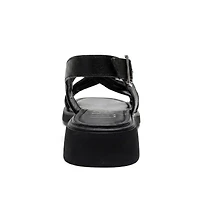 Forever & Always Shoes Women's Frand Leather Crisscross Strap Sandal