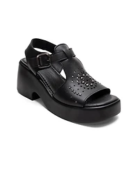 Forever & Always Shoes Women's Romina Leather Platform Sandal