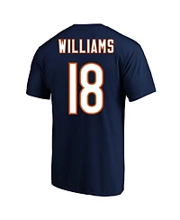 Fanatics Men's Caleb Williams Navy Chicago Bears Big Tall Player Name Number T-Shirt