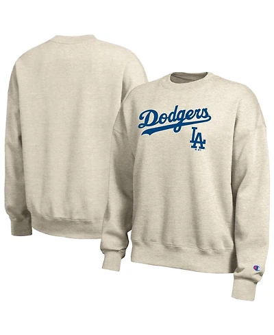 Champion Women's Oatmeal Los Angeles Dodgers All-Star Sweatshirt