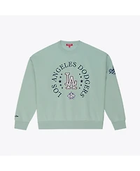 Mitchell Ness Women's Green Los Angeles Dodgers Yacht Rock Sweatshirt