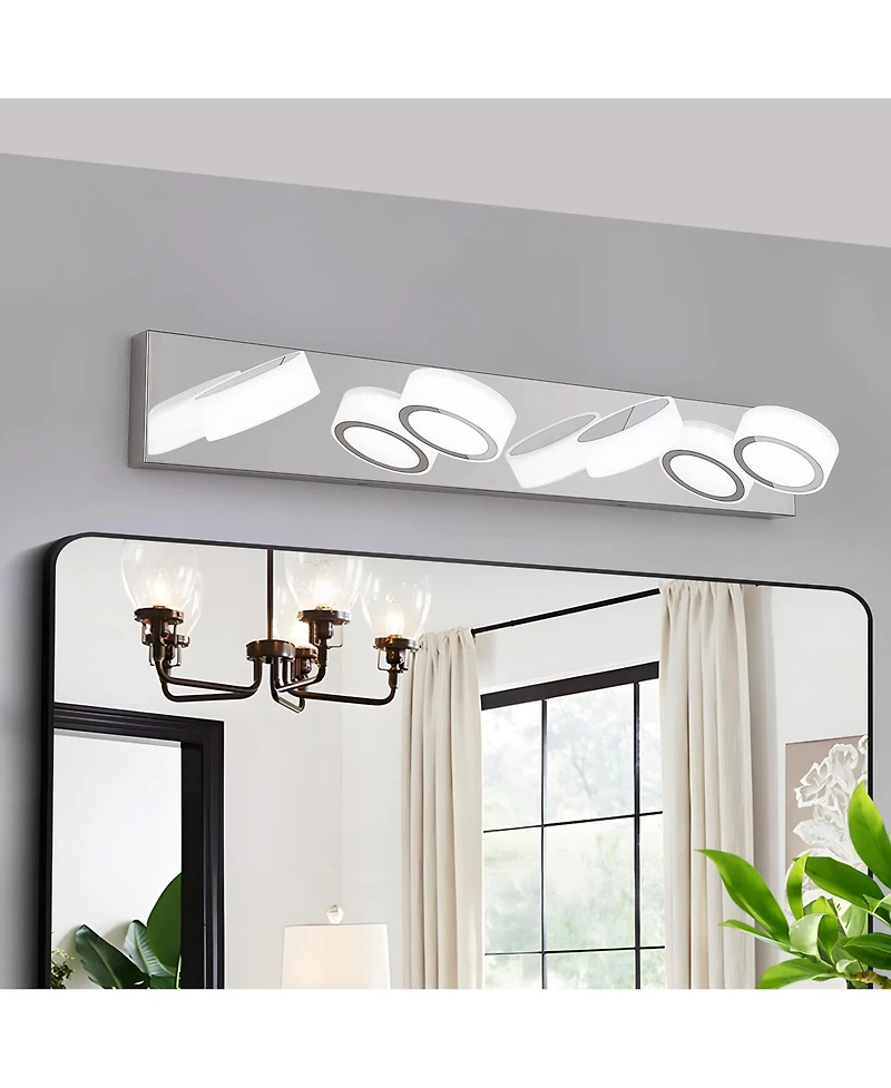 Busdays 29 Inch Modern 4 Light Led Vanity Light Bathroom Wall Light Fixture for Mirror Shower and Bathroom Decor