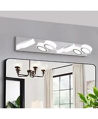 Busdays 29 Inch Modern 4 Light Led Vanity Light Bathroom Wall Light Fixture for Mirror Shower and Bathroom Decor