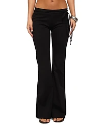 Edikted Women's Junipar Waist Tie Flared Pants