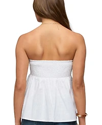 Edikted Women's Linen Look Strapless Babydoll Top