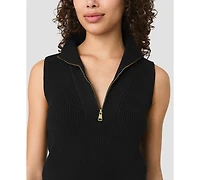 French Connection Women's Marley Collared V-Neck Rib Knit Top