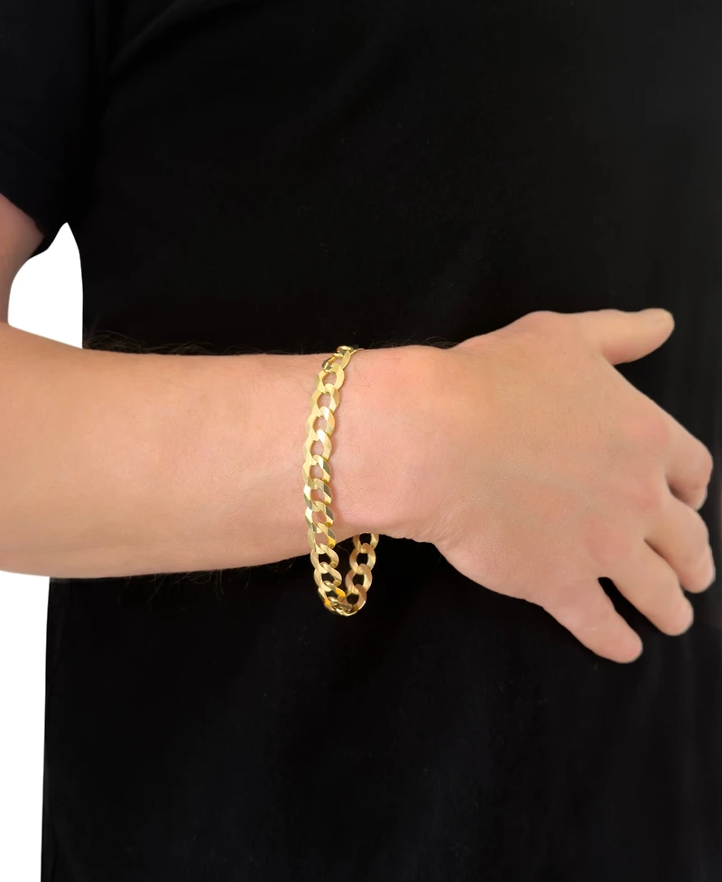 Cuban Chain Link Bracelet in 10k Gold
