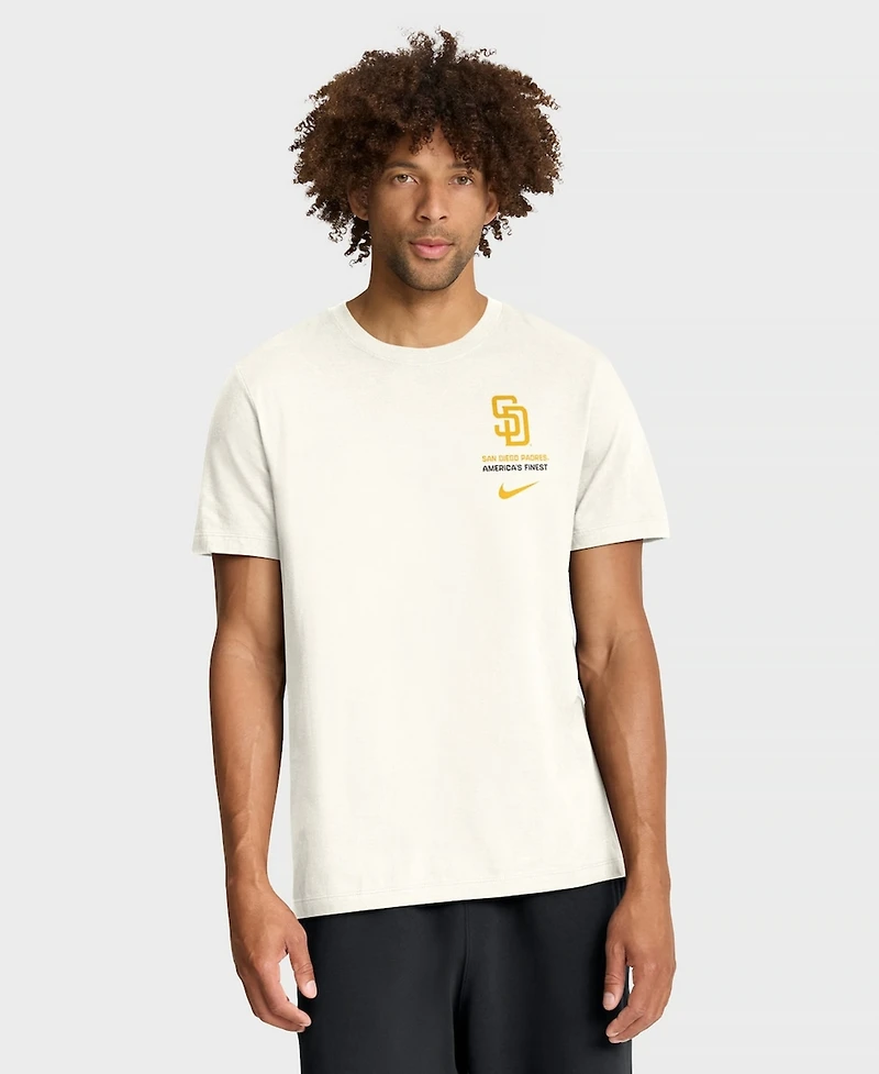 Nike Men's Cream San Diego Padres Primetime 2-Hit T-Shirt