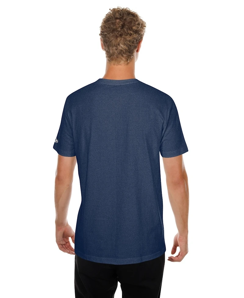 New Era Men's Navy Chicago Cubs Oversized Throwback Distressed T-Shirt
