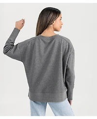 Gameday Couture Women's Gray Rutgers Scarlet Knights French Terry V-Neck Pullover Sweatshirt