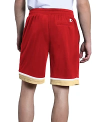 Starter Men's Scarlet San Francisco 49ers Power Play Mesh Shorts