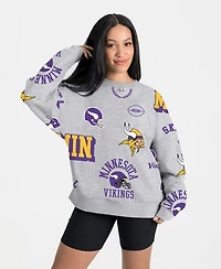 Gameday Couture Women's Heather Gray Minnesota Vikings Always On Repeat Fleece Sweatshirt
