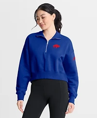 Nike Women's Royal Buffalo Bills Phoenix Fleece Quarter-Zip Sweatshirt