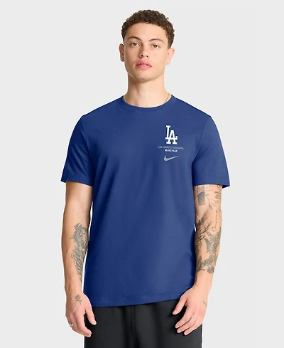 Nike Men's Royal Los Angeles Dodgers Primetime 2-Hit T-Shirt