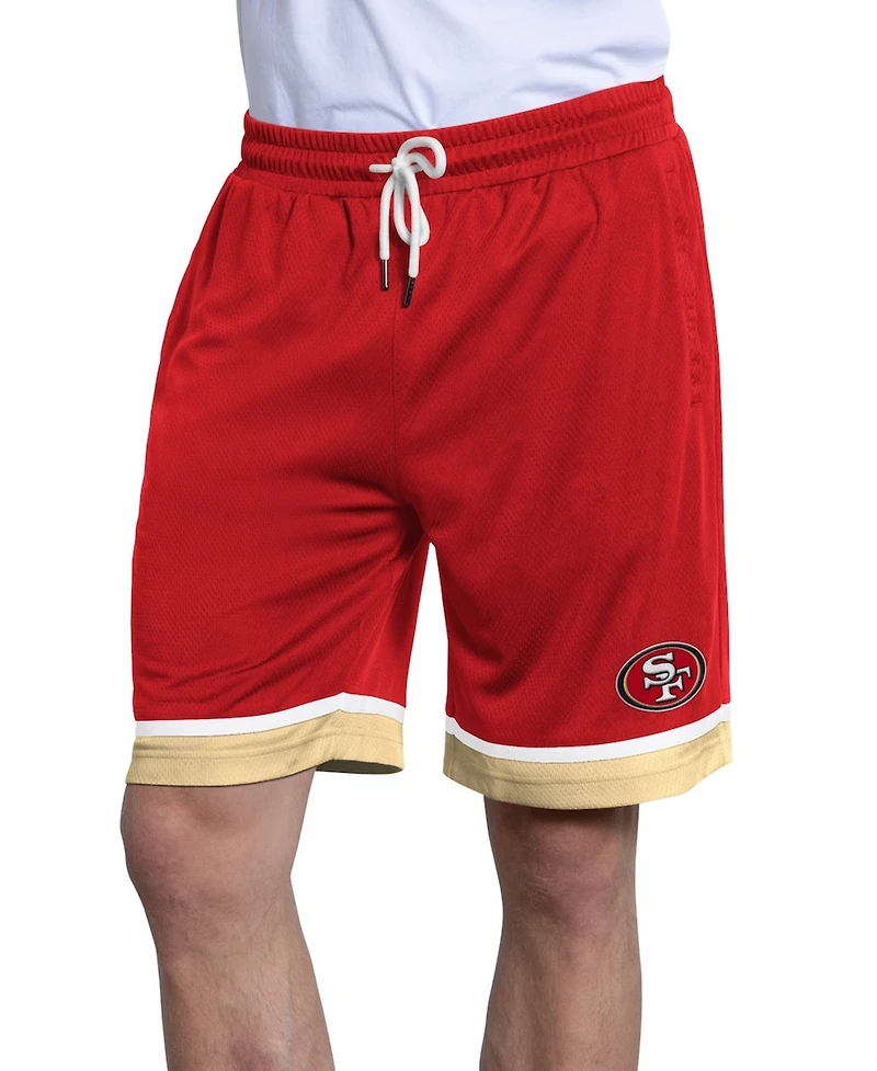 Starter Men's Scarlet San Francisco 49ers Power Play Mesh Shorts