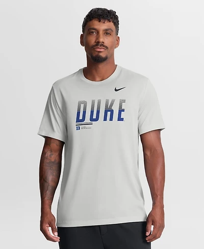 Nike Men's Gray Duke Blue Devils Sideline Legend Dri-fit T-Shirt