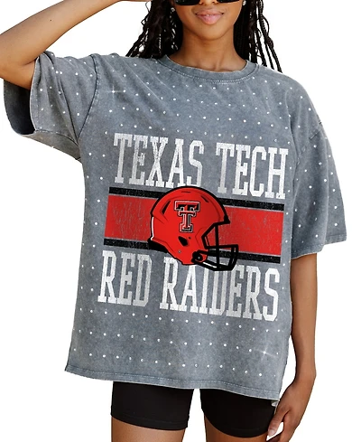 Gameday Couture Women's Gray Texas Tech Red Raiders On the Ball Oversized T-Shirt