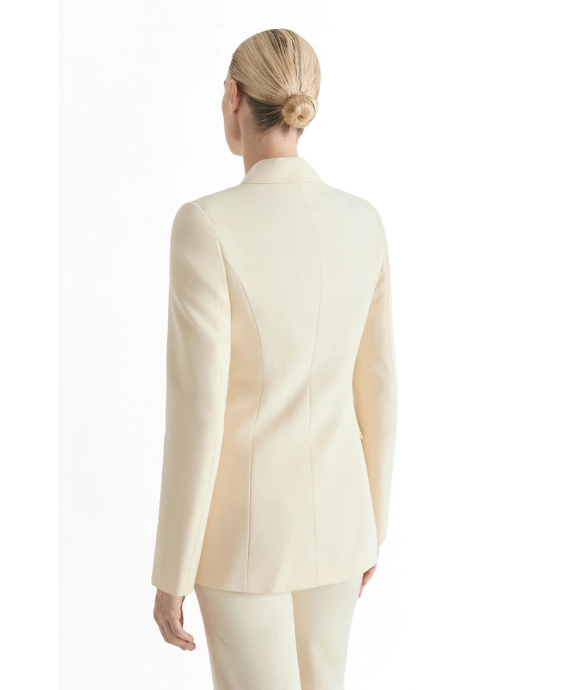 Scalpers Women's Plain Double-breasted Blazer