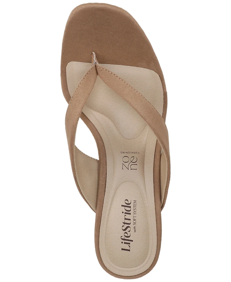 LifeStride Women's Stella Thong Slip-On Sandals