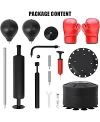 Xo 3-in-1 Punching Bag Set with Stand, Adjustable Boxing Bag with 2 Speed Balls and 360degree(s) Bar, Home Gym Training Equipment for Adults Teens