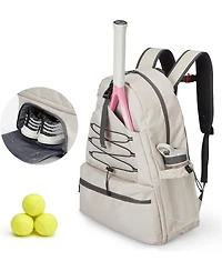 Xo Tennis Backpack, 2 Racket Storage with Shoe Compartment, Large Capacity Sports Bag for Tennis Pickleball Gear