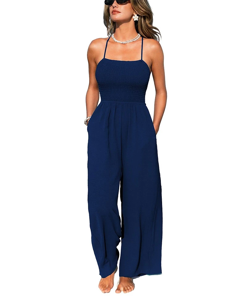 Cupshe Women's Sea Change Blue Jumpsuit