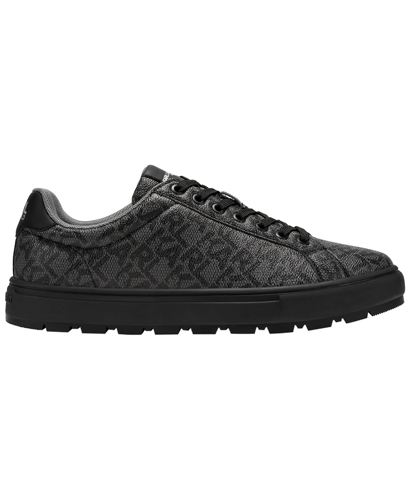 Karl Lagerfeld Paris Men's Fabien All-Over Logo Lace-Up Sneakers