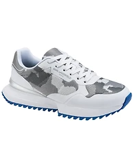 Karl Lagerfeld Men's Calixte Camo Lace-Up Runner Sneakers