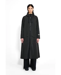 Stutterheim Women's Mosebacke Long Patch Matte Raincoat