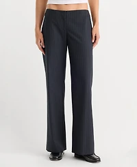 Good American Women's Low-Rise Wide-Leg Trousers