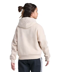 adidas Big Girls' 7-16 Long-Sleeve Graphic Fleece Hooded Pullover Sweatshirt