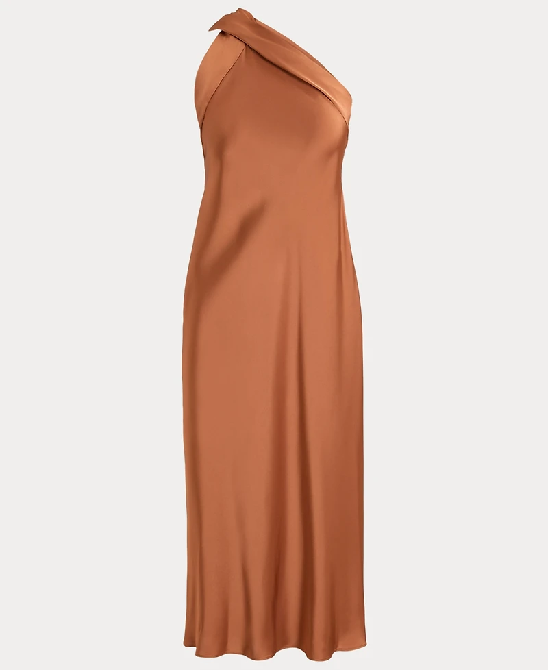 Lauren Ralph Women's Tie-Back Charmeuse Halter Cocktail Dress