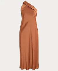 Lauren Ralph Women's Tie-Back Charmeuse Halter Cocktail Dress