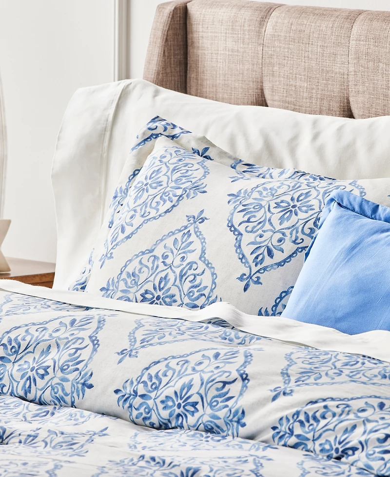 Anne Klein Louisa Rayon Blend 5-Piece Comforter Set, Full/Queen