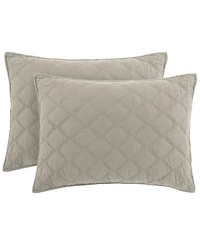 Anne Klein Diamond Cotton 3-Piece Quilt Set, California King