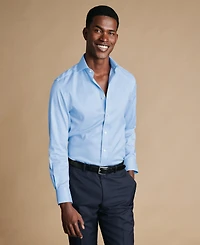 Charles Tyrwhitt Men's Spread Collar Solid Dress Shirt, Macy's Exclusive