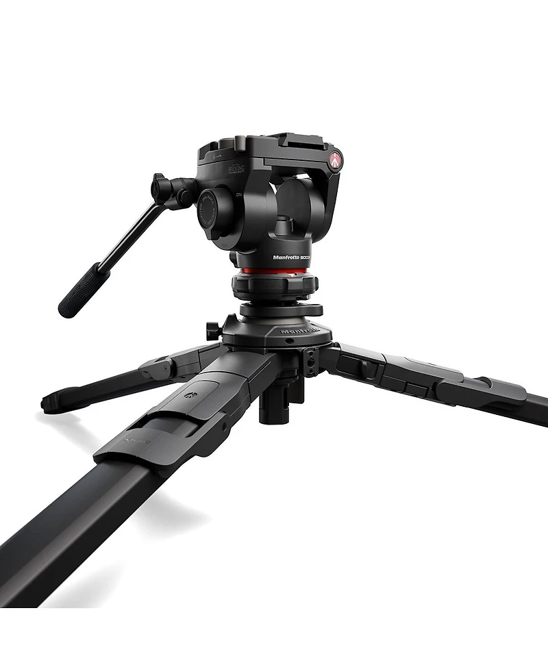 Manfrotto 500X Fluid Video Head with One Aluminum Hybrid Video Tripod