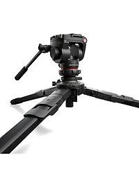 Manfrotto 500X Fluid Video Head with One Aluminum Hybrid Video Tripod