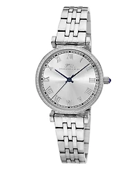 Porsamo Bleu Women's Emma Stainless Steel Silver Tone Sunray Dial Watch 1141AEMS