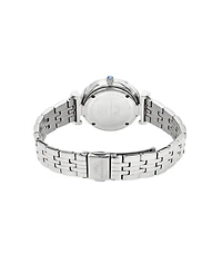 Porsamo Bleu Women's Emma Stainless Steel Silver Tone and Mop Dial Watch 1142AEMS