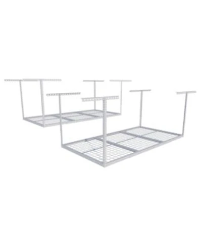 Fleximounts 2 Pack Overhead Garage Storage Adjustable Ceiling Rack Classic Series