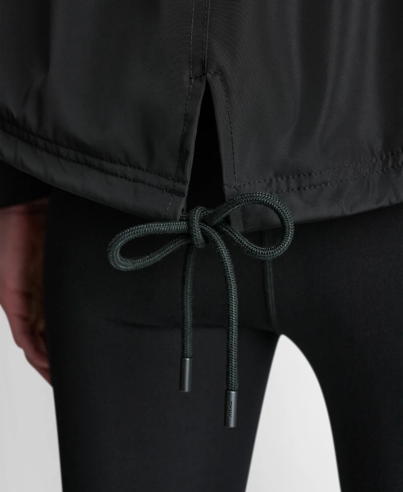 Dkny Sport Women's Cropped High-Low Hooded Jacket