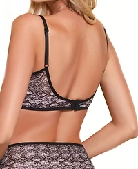 Hauty Women's Snake Print Bralette and High Waist Panty Lingerie, 2-piece Set
