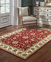 Closeout! Oriental Weavers Kashan 4929R Red/Ivory 7'10" x 10'10" Area Rug