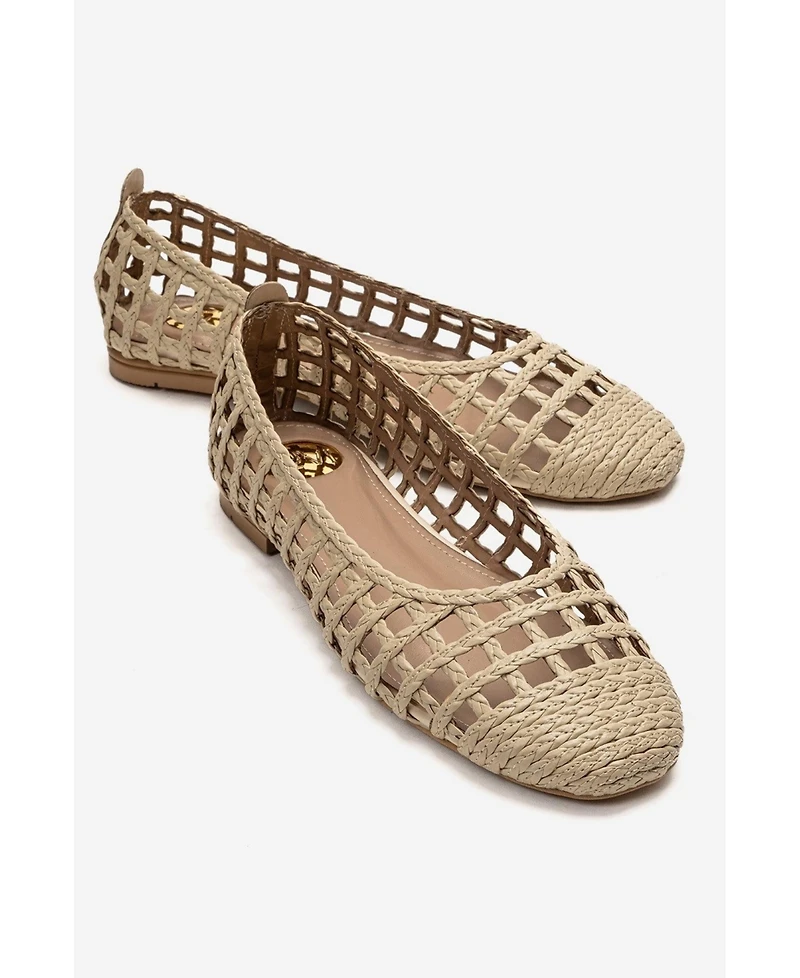 Prologue Shoes Women's Elvaris Woven Ballet Flat