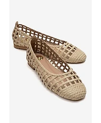 Prologue Shoes Women's Elvaris Woven Ballet Flat