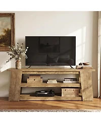 Tribesigns 3-Tier Tv Stand with Storage for 65 Inch Tv, Entertainment Center with Shelves, for Living Room, Apartment