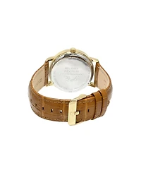 Porsamo Bleu Men's Veritas 2 Genuine Leather Band Watch 1362FVEL